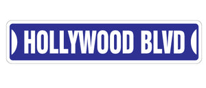 Hollywood Blvd Street Vinyl Decal Sticker