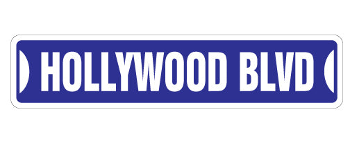 Hollywood Blvd Street Vinyl Decal Sticker