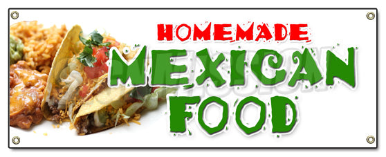 Homemade Mexican Food Banner