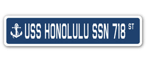 USS Honolulu Ssn 718 Street Vinyl Decal Sticker