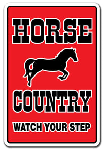 Horse Country Vinyl Decal Sticker