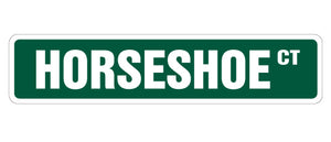 HORSESHOE Street Sign