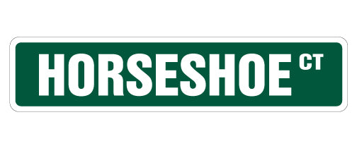 Horseshoe Street Vinyl Decal Sticker