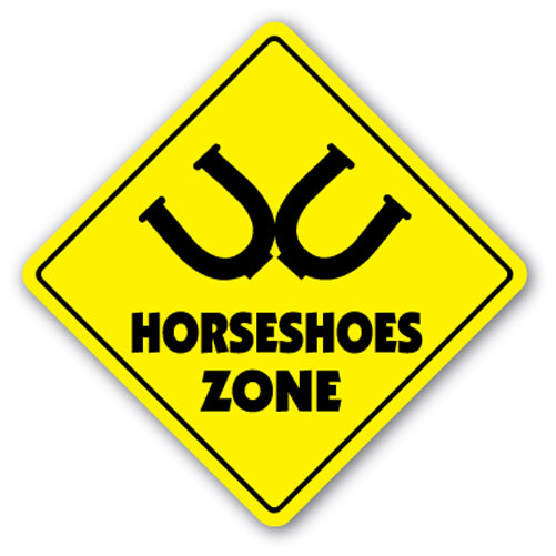 Horseshoes Zone Vinyl Decal Sticker