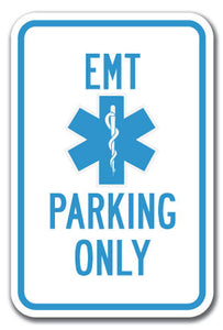 EMT Parking Only with Symbol