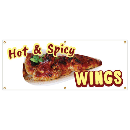 Hot & Spicy Wings Banner