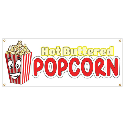 Hot Buttered Popcorn Banner