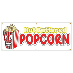 Hot Buttered Popcorn Banner