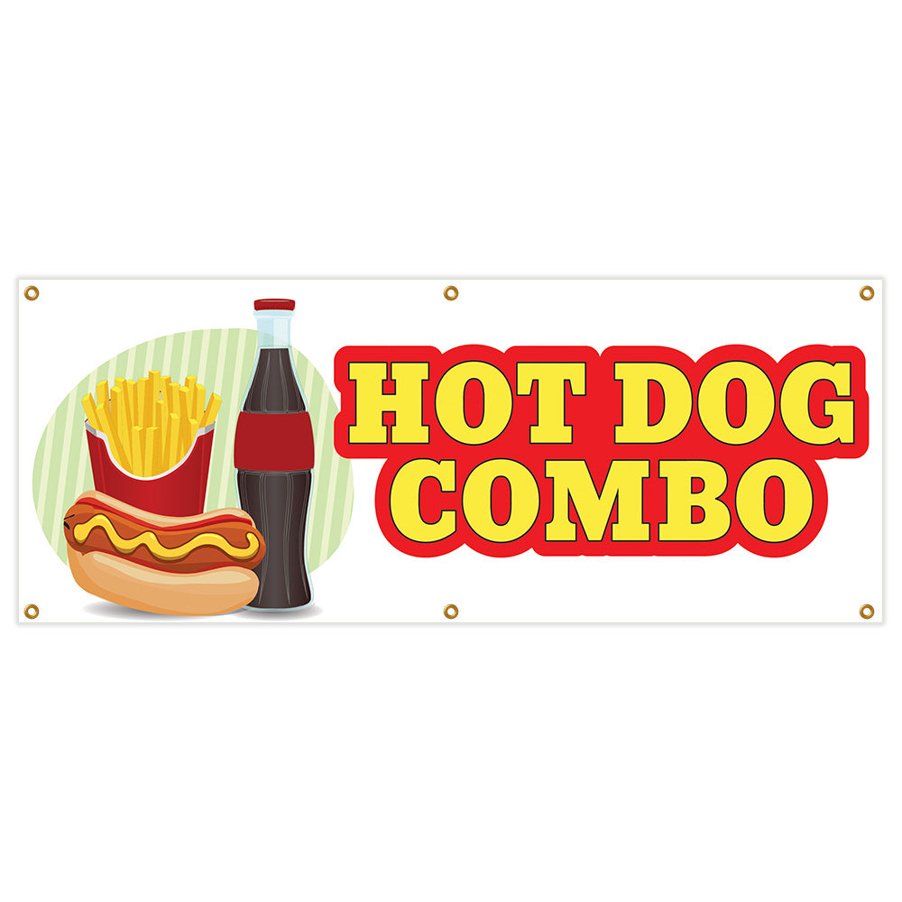 Hot Dog Combo Banner