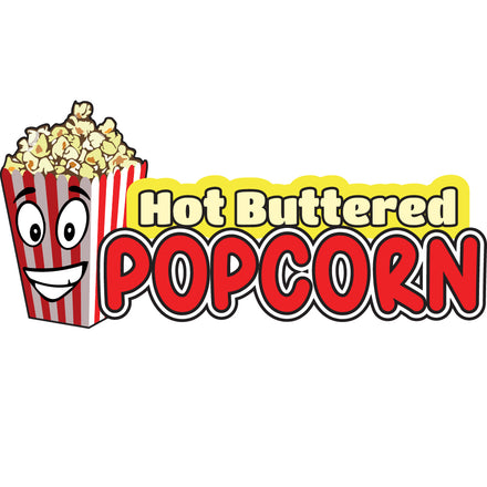Hot Buttered Popcorn Die Cut Decal