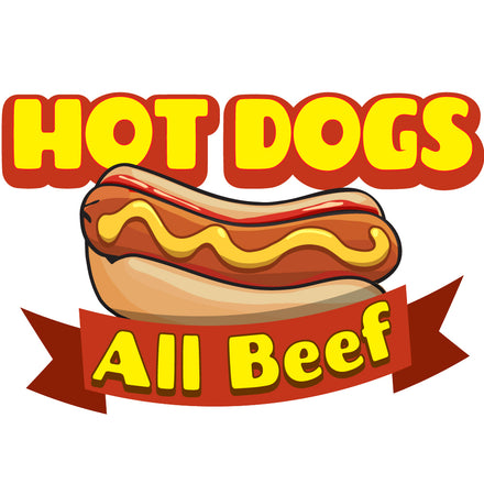 Hot Dogs Die Cut Decal