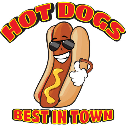 Hot Dogs All Beef Die Cut Decal