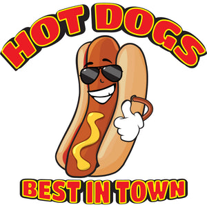 Hot Dogs All Beef Die Cut Decal