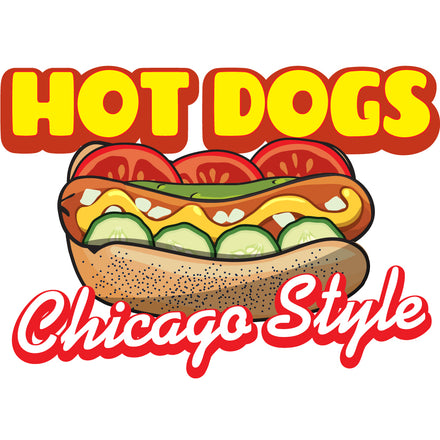 Hot Dogs Best In Town Die Cut Decal