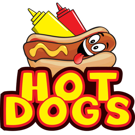 Hot Dogs Chicago Style Die Cut Decal