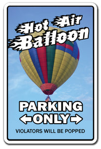 HOT AIR BALLOON Novelty Sign