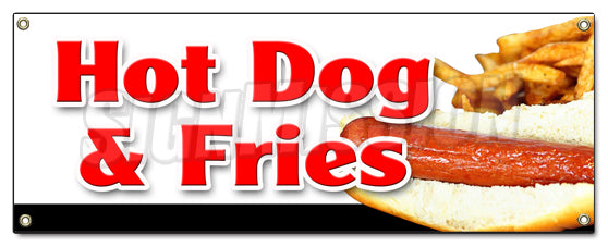 Hot Dogs & Fries Combo Banner