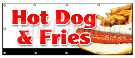 Hot Dogs & Fries Combo Banner