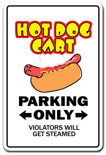 HOT DOG CART Sign