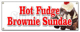 Hot Fudge Brownie Sundae Banner