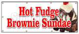 Hot Fudge Brownie Sundae Banner
