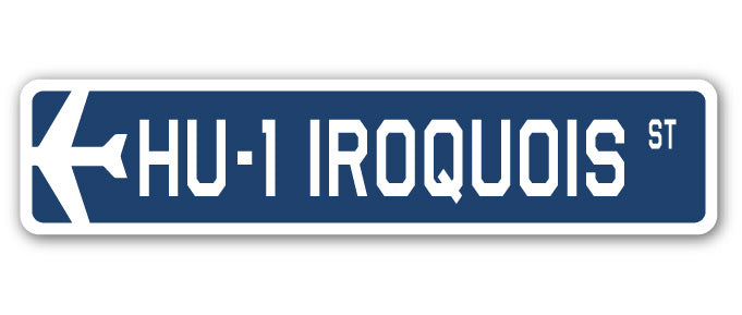 HU-1 Iroquois Street Sign