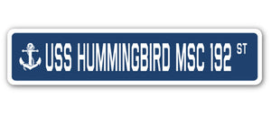 USS Hummingbird Msc 192 Street Vinyl Decal Sticker