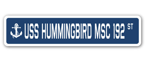 USS Hummingbird Msc 192 Street Vinyl Decal Sticker