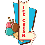 Ice Cream 4 Die Cut Decal
