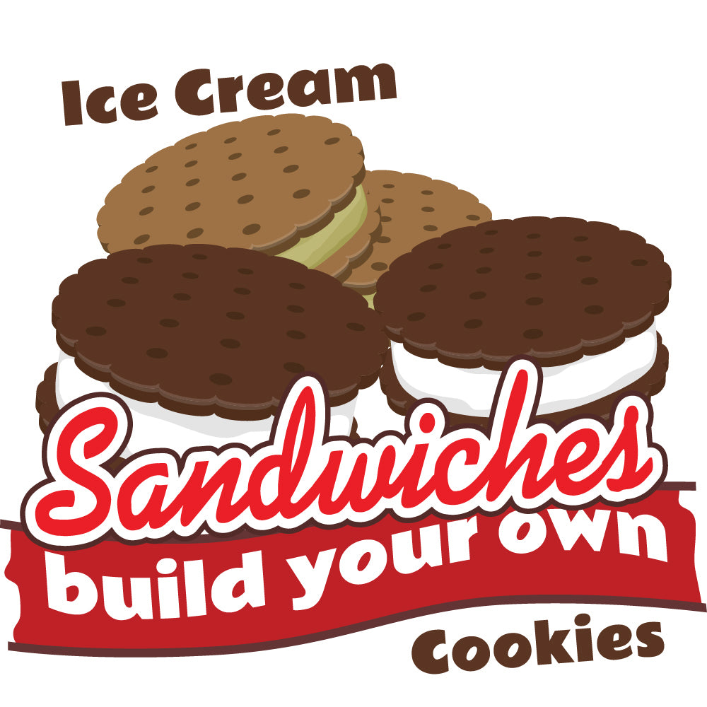 Ice Cream Sandwiches Die Cut Decal