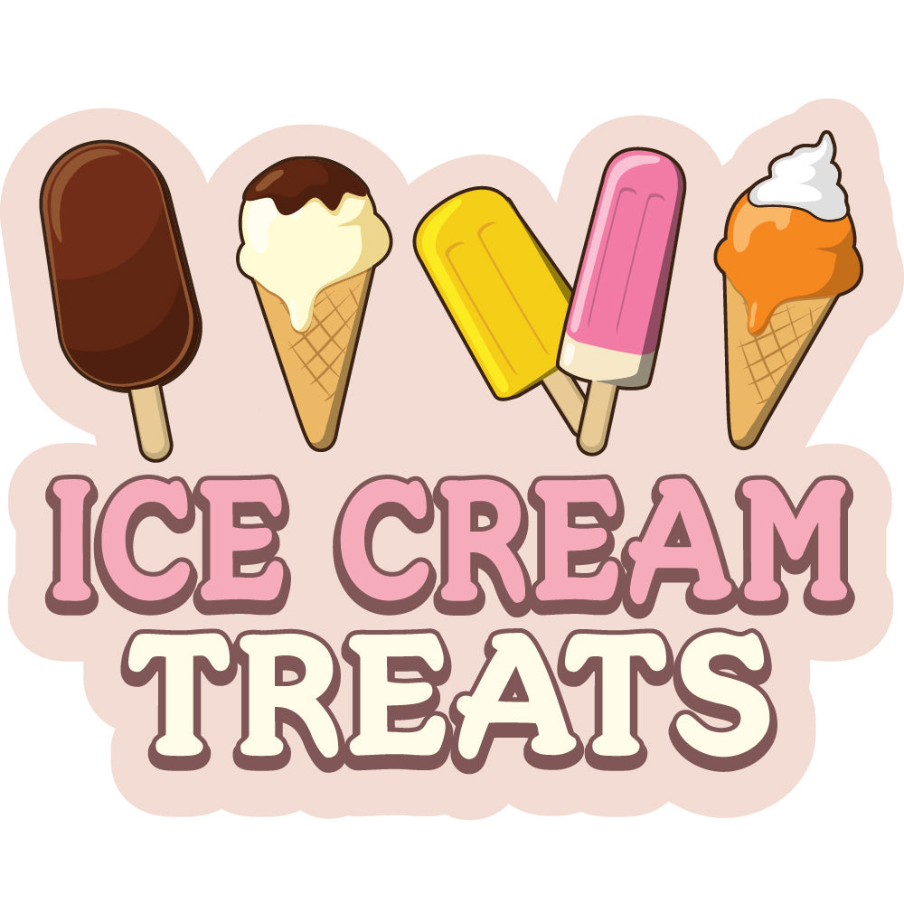 Ice Cream Treats Die Cut Decal