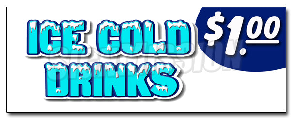 Ice Cold Drinks 1 Decal