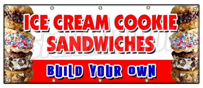Ice Cream Cookie Sandwic Banner