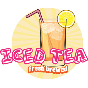 Iced Tea Die Cut Decal