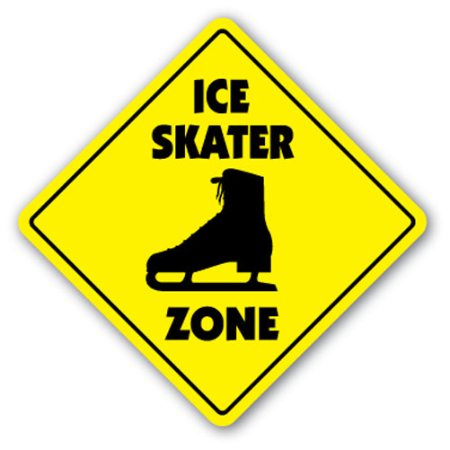 Ice Skater Zone Vinyl Decal Sticker