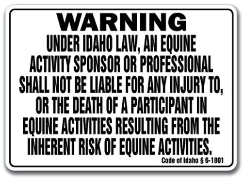 IDAHO Equine Sign