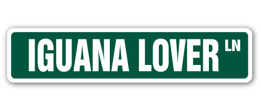 Iguana Lover Street Vinyl Decal Sticker