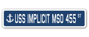 USS Implicit Mso 455 Street Vinyl Decal Sticker