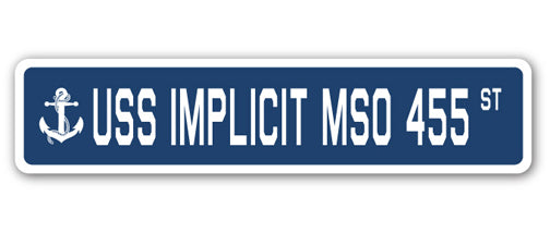 USS Implicit Mso 455 Street Vinyl Decal Sticker