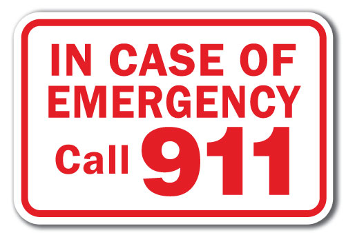 In Case Of Emergency Call 911