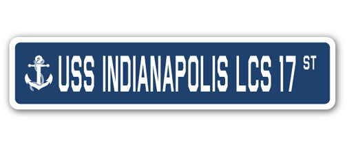 USS Indianapolis Lcs 17 Street Vinyl Decal Sticker