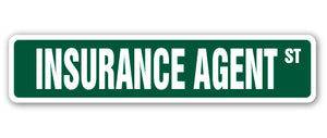 Insurance Agent Street Vinyl Decal Sticker