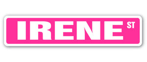 IRENE Street Sign