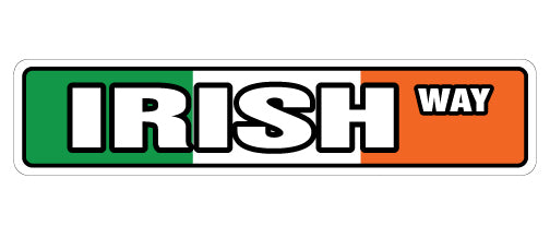 Irish Flag Street Vinyl Decal Sticker