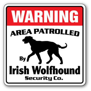 Irish Wolfhound Street Vinyl Decal Sticker