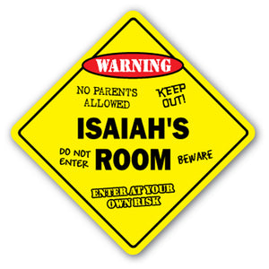 Isaiah's Room Vinyl Decal Sticker