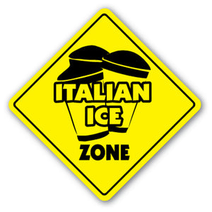 Italian Ice Zone Vinyl Decal Sticker