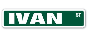 IVAN Street Sign