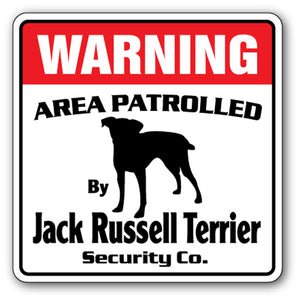 Jack RUSSell Terrier Security Vinyl Decal Sticker