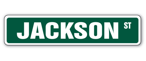 Jackson Street Vinyl Decal Sticker